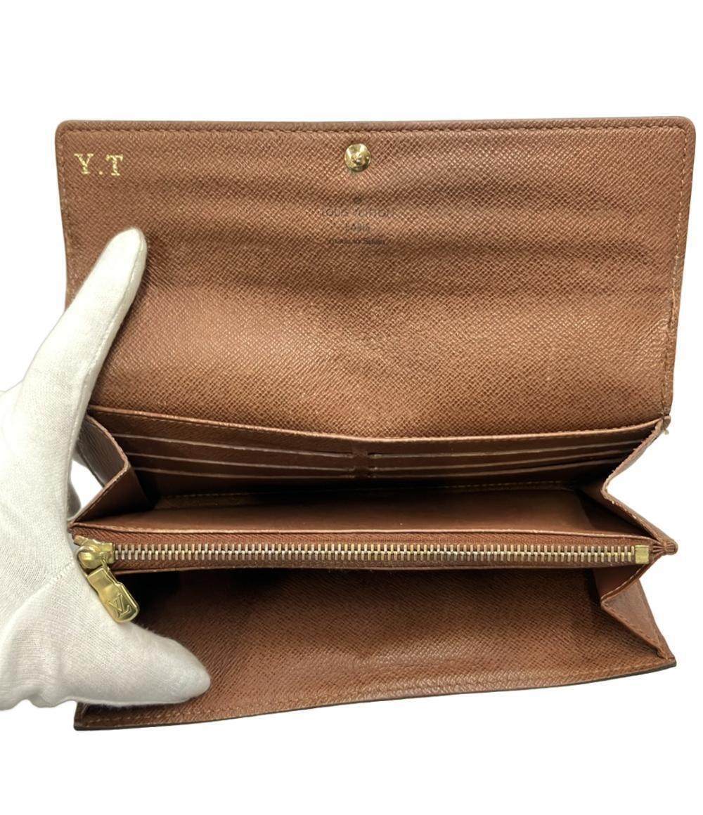 Louis Vuitton Monogram Portefeuille Wallet Long Sarah Brown